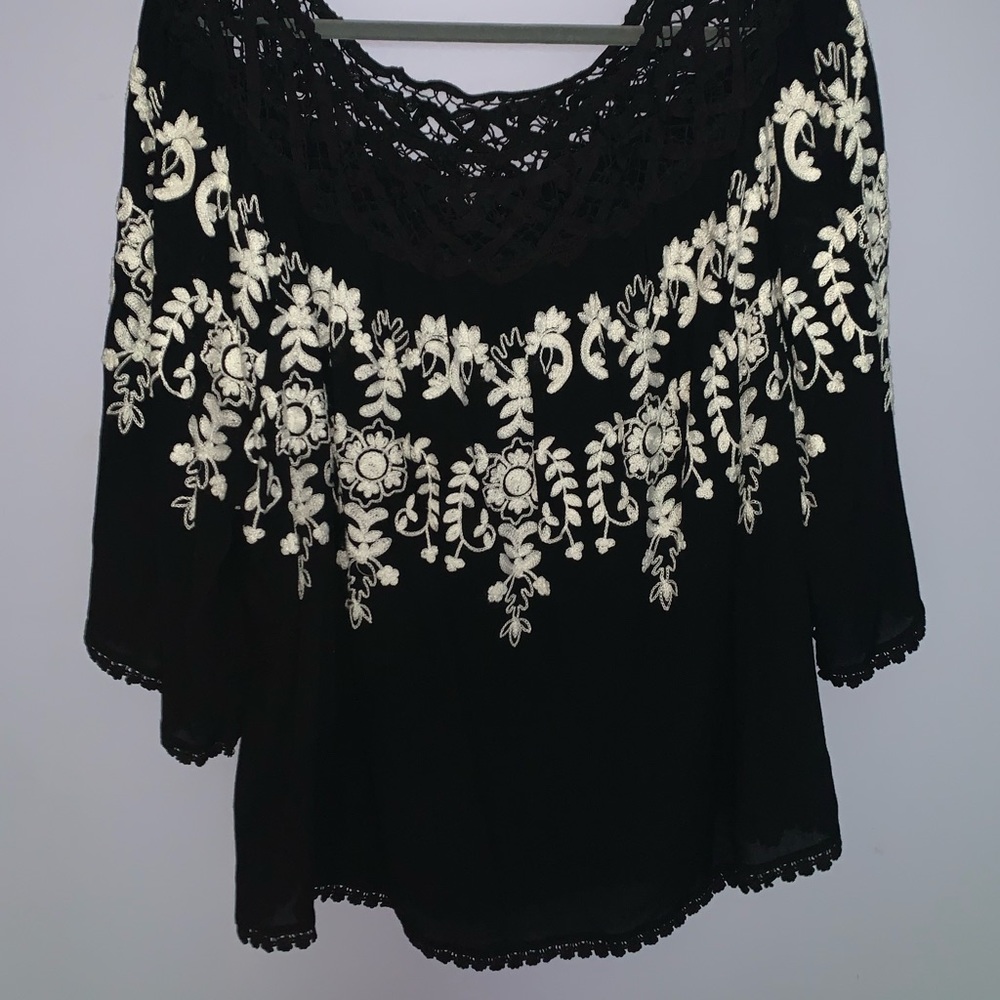 Black & White Blouse